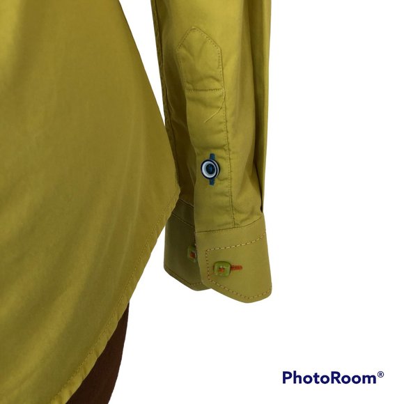 Cafe Blu Olive Button Front Shirt - Picture 5 of 8